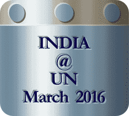 India @ UN March 2016
