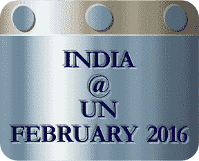 India @ UN - February 2016
